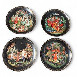 Set of four collector's plates from the "Russian Legends" series.